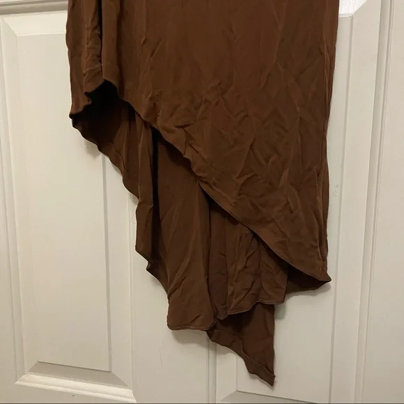 Jean Paul Gauthier Brown Midi Asymmetrical Skirt - Picture 6 of 7